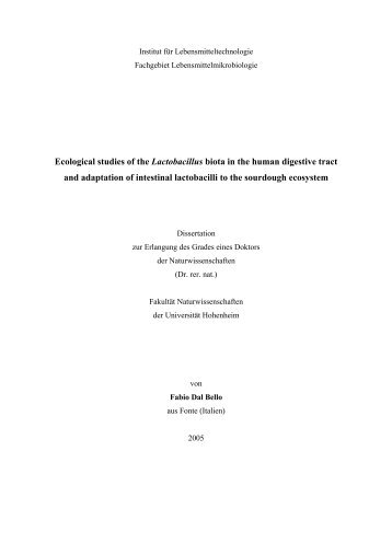Institut für Lebensmitteltechnologie - Uni Hohenheim - Universität ...
