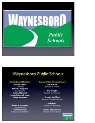 2013-2014-Budget-Key.. - Waynesboro Public Schools