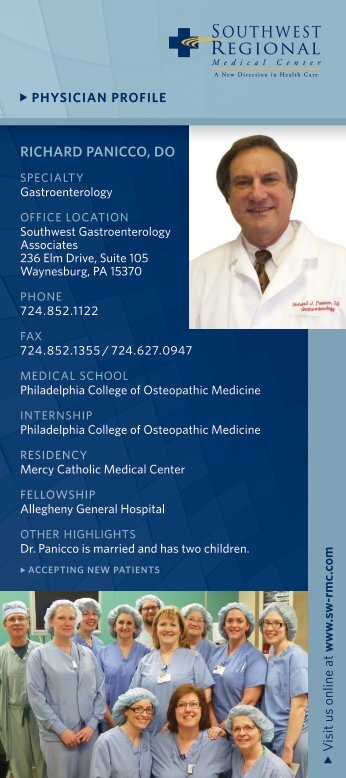 RichaRd Panicco, do - Southwest Regional Medical Center