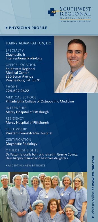 Harry Adam Patton, DO - Southwest Regional Medical Center