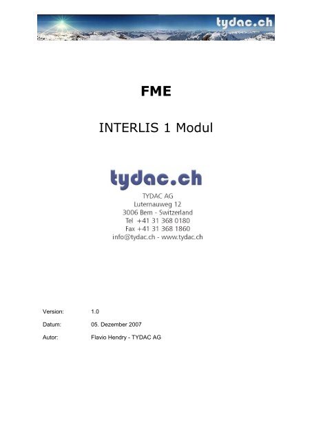 FME - Tydac AG