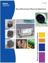 W orld Leader in Quality Thermal Solutions Tyco Electronics Thermal