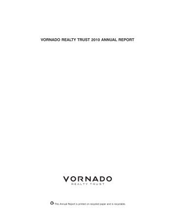 VORNADO REALTY TRUST 2010 ANNUAL REPORT