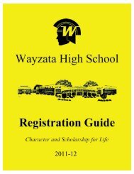 Registration Guide 2011-2012 - Wayzata Public Schools