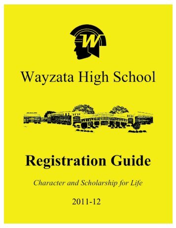 Registration Guide 2011-2012 - Wayzata Public Schools