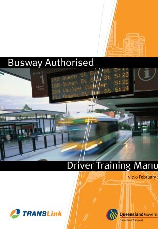 Busway Authorised Driver Training Manual - Celeste Philp - Home