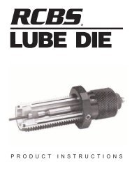 Lube Die Instructions - RCBS