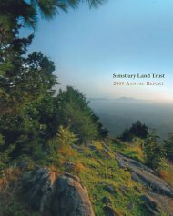 Annual Report 2009 - Simsbury Land Trust