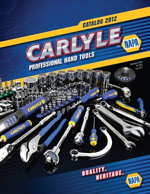 Weatherly #800 20-3002 July 2012 - Carlyle Tools