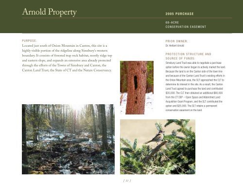 Annual Report 2010 - Simsbury Land Trust