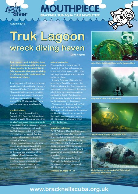 Truk Lagoon - Bracknell Sub Aqua Club