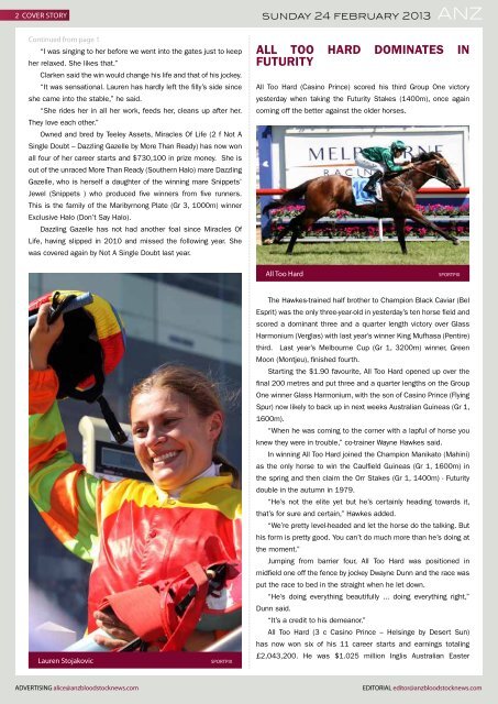 new zealand bloodstock news anz - Anzbloodstocknews.com