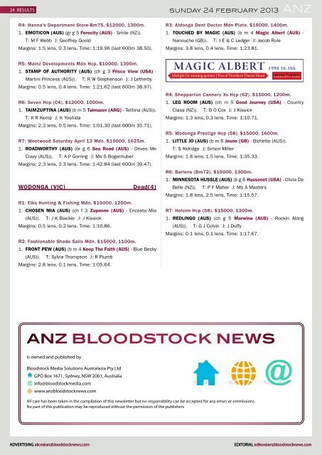 new zealand bloodstock news anz - Anzbloodstocknews.com