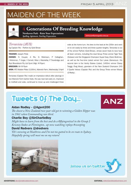 BLOODSTOCK NEWS - Anzbloodstocknews.com