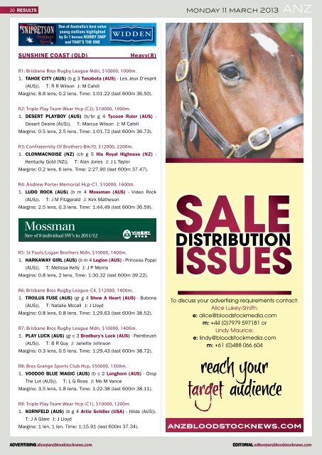 new zealand bloodstock news anz - Anzbloodstocknews.com