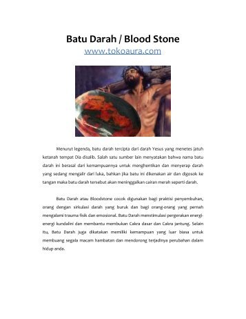 Batu Darah / Blood Stone