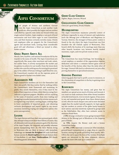 Pathfinder Chronicles - Faction Guide (oef).pdf - WORLDWAKE