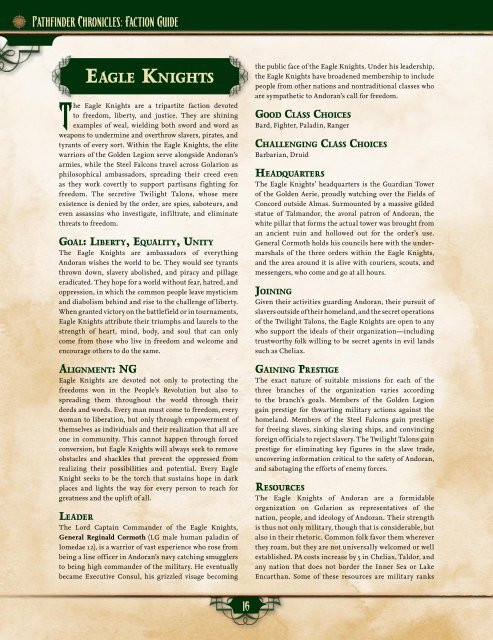 Pathfinder Chronicles - Faction Guide (oef).pdf - WORLDWAKE