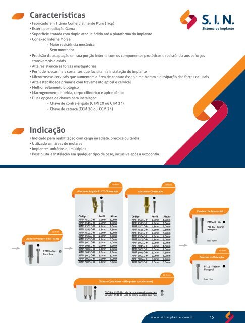 Catálogo de Produtos 2012 - SIN