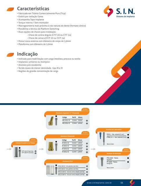 Catálogo de Produtos 2012 - SIN