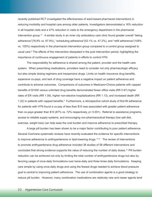 michigan hypertension core curriculum - State of Michigan