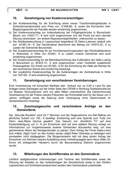 Info Blat 02-2007 - Bourscheid