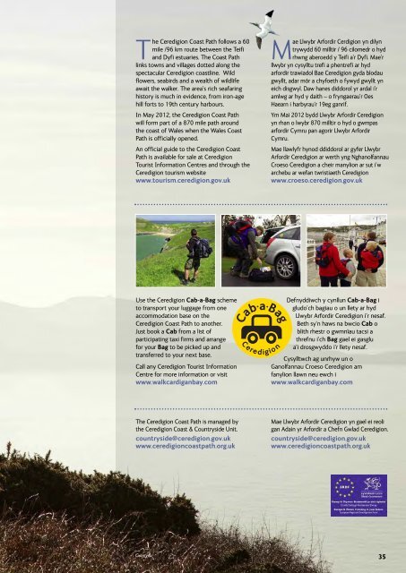 Ceredigion Coast Path - Brochures - Visit Wales