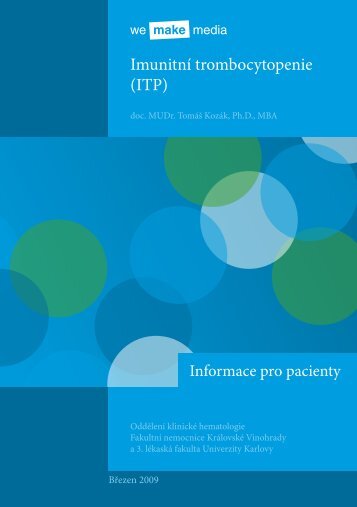 Imunitní trombocytopenie (ITP)