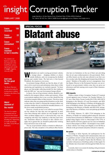 Blatant abuse - Hanns Seidel Foundation Namibia