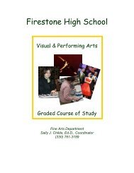 VPA Graded Course Of Study - Akron Public Schools