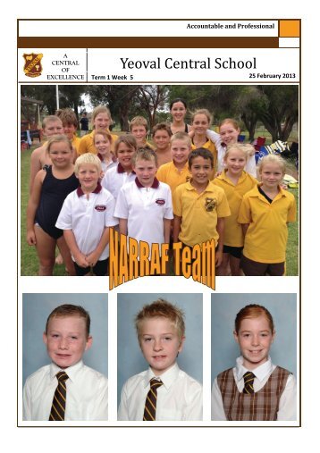 Newsletter 25.2.13 Week 5 - Yeoval Central School