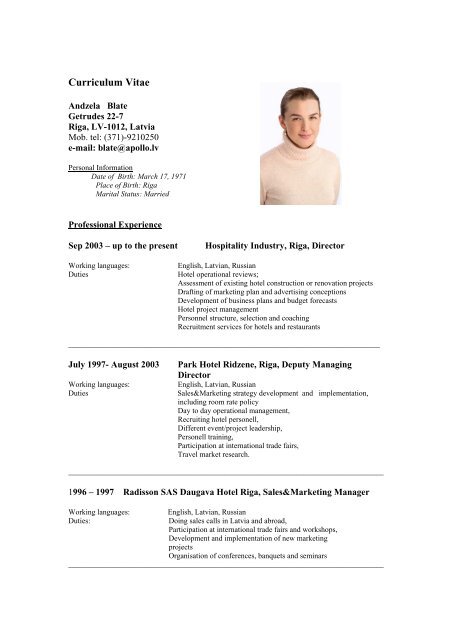 Curriculum Vitae