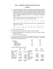 Management Accounting and Financial Analysis