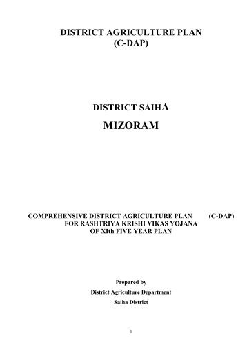 to download Saiha District Plan - Agriculture Department in Mizoram