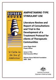 ATS Literature Review, Consultations & Trial - Odyssey House