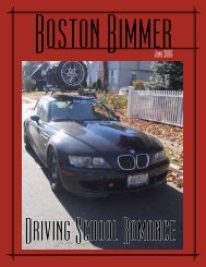 Boston Bimmer - Boston Chapter BMW CCA