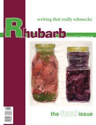the food issue - rhubarb magazine