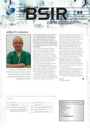 newsletter - British Society of Interventional Radiology
