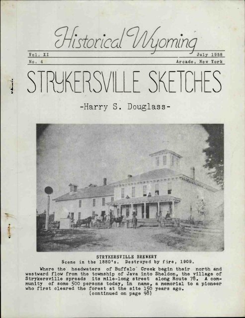 Historical Wyoming County July 1958 - Old Fulton History