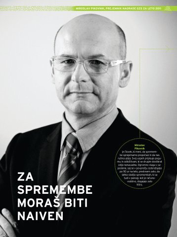 Za spremembe moraš biti naiven - Nagrada GZS