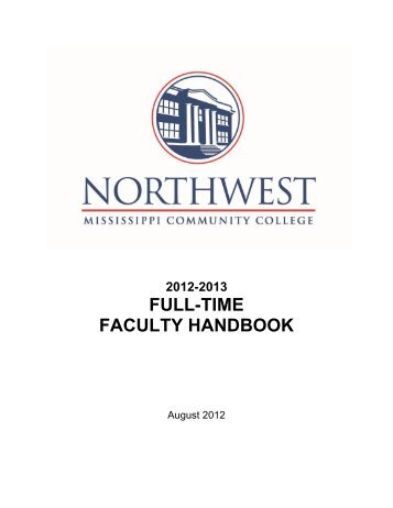 Full Time Faculty Manual - Northwest Mississippi Community College