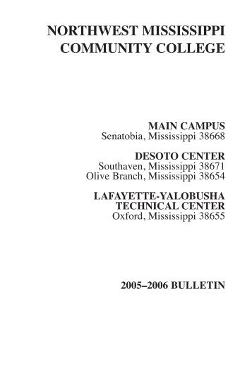 College Catalog - Northwest Mississippi Community College