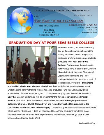 FarEast Newsletter Dec 2012 .pdf - Far East / World Evangelism