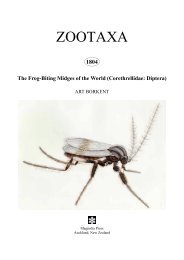 Zootaxa, The Frog-Biting Midges of the World ... - Magnolia Press