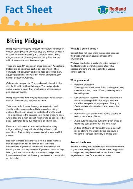 Biting midges - Redland City Council