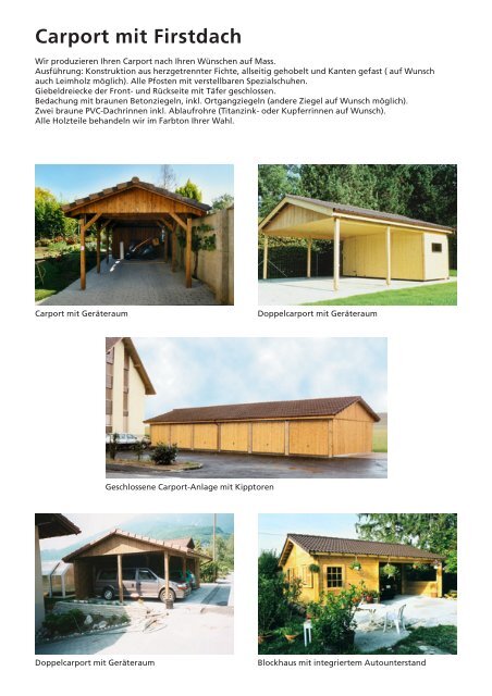 Carport der ideale Unterstand - UNINORM Technic AG