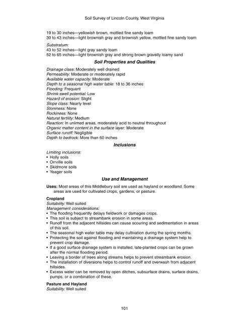 Soil Survey of Lincoln County, West Virginia - Soil Data Mart - US ...