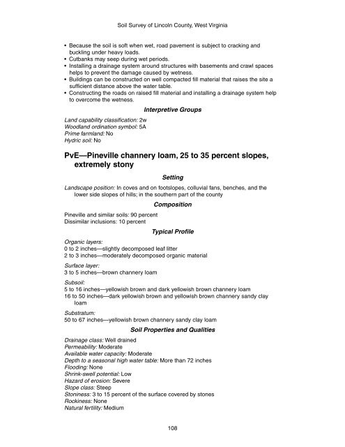 Soil Survey of Lincoln County, West Virginia - Soil Data Mart - US ...