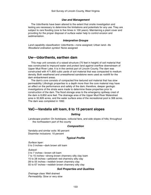 Soil Survey of Lincoln County, West Virginia - Soil Data Mart - US ...