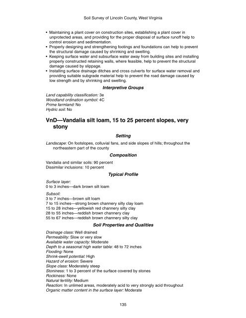 Soil Survey of Lincoln County, West Virginia - Soil Data Mart - US ...